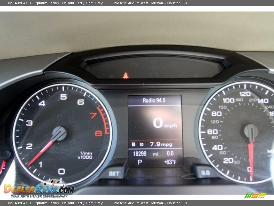 2009 Audi A4 3.2 quattro Sedan Brilliant Red / Light Grey Photo #10