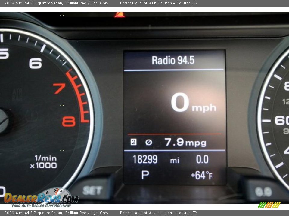 2009 Audi A4 3.2 quattro Sedan Brilliant Red / Light Grey Photo #11