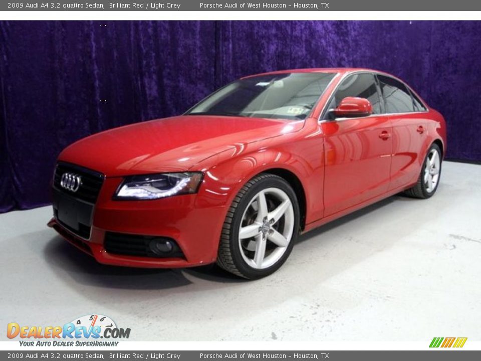 2009 Audi A4 3.2 quattro Sedan Brilliant Red / Light Grey Photo #13