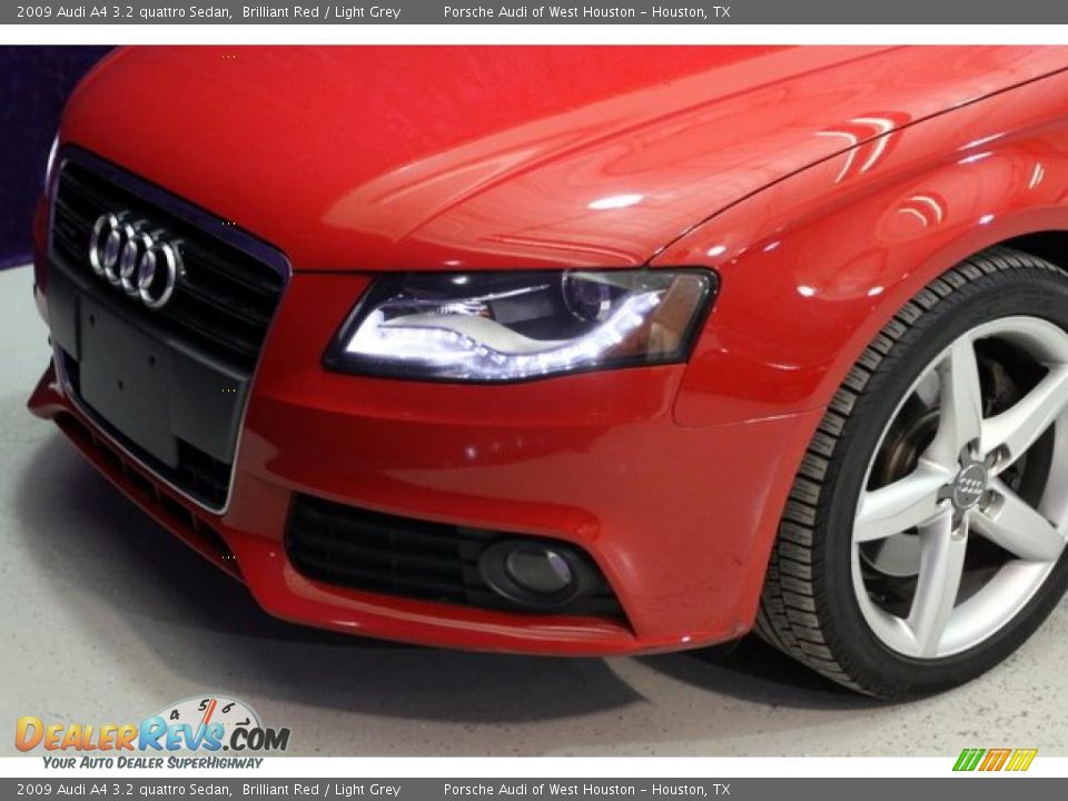 2009 Audi A4 3.2 quattro Sedan Brilliant Red / Light Grey Photo #14