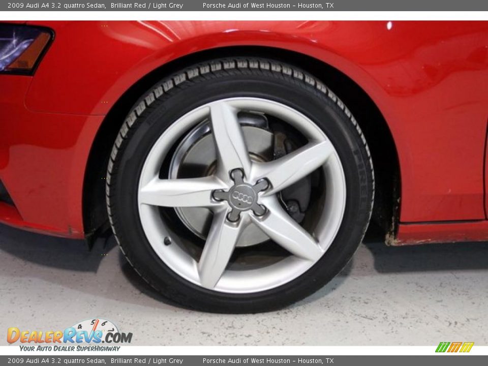 2009 Audi A4 3.2 quattro Sedan Brilliant Red / Light Grey Photo #15