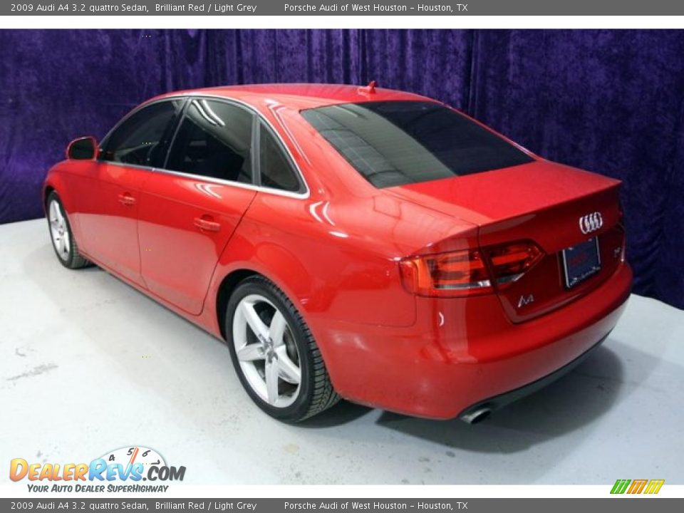 2009 Audi A4 3.2 quattro Sedan Brilliant Red / Light Grey Photo #16