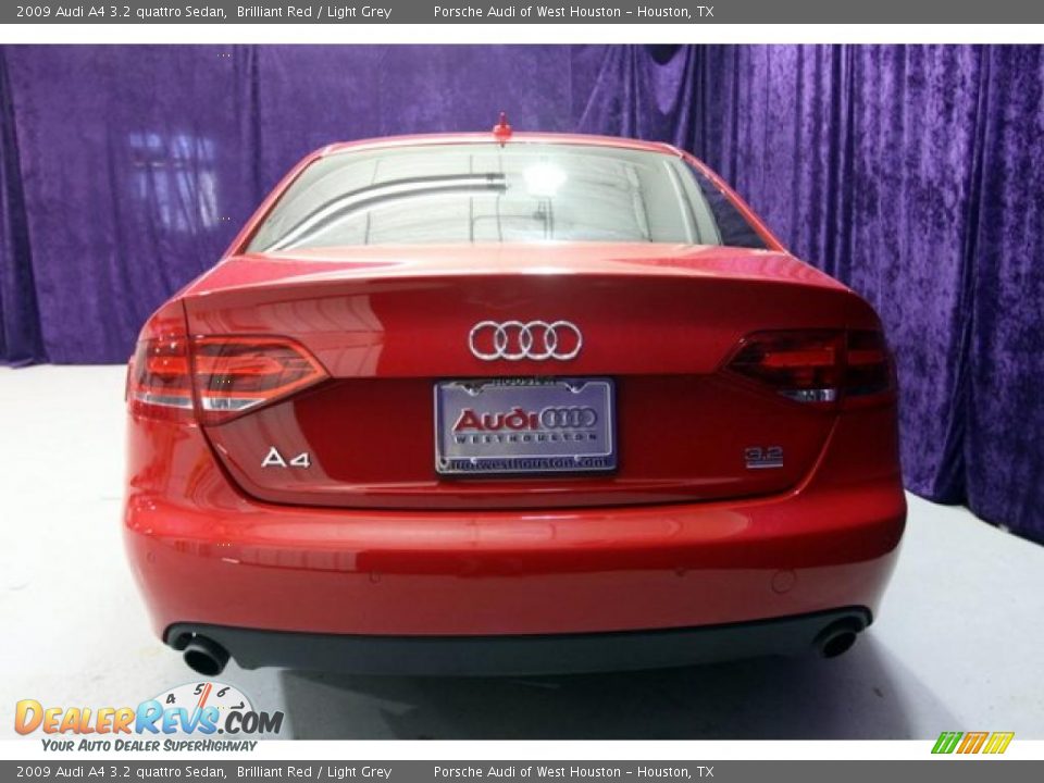 2009 Audi A4 3.2 quattro Sedan Brilliant Red / Light Grey Photo #18