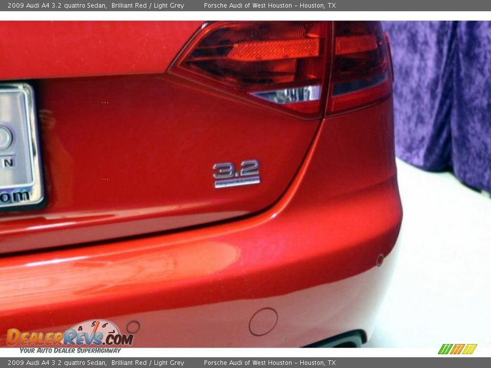 2009 Audi A4 3.2 quattro Sedan Brilliant Red / Light Grey Photo #19