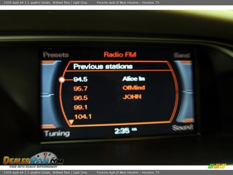 2009 Audi A4 3.2 quattro Sedan Brilliant Red / Light Grey Photo #20