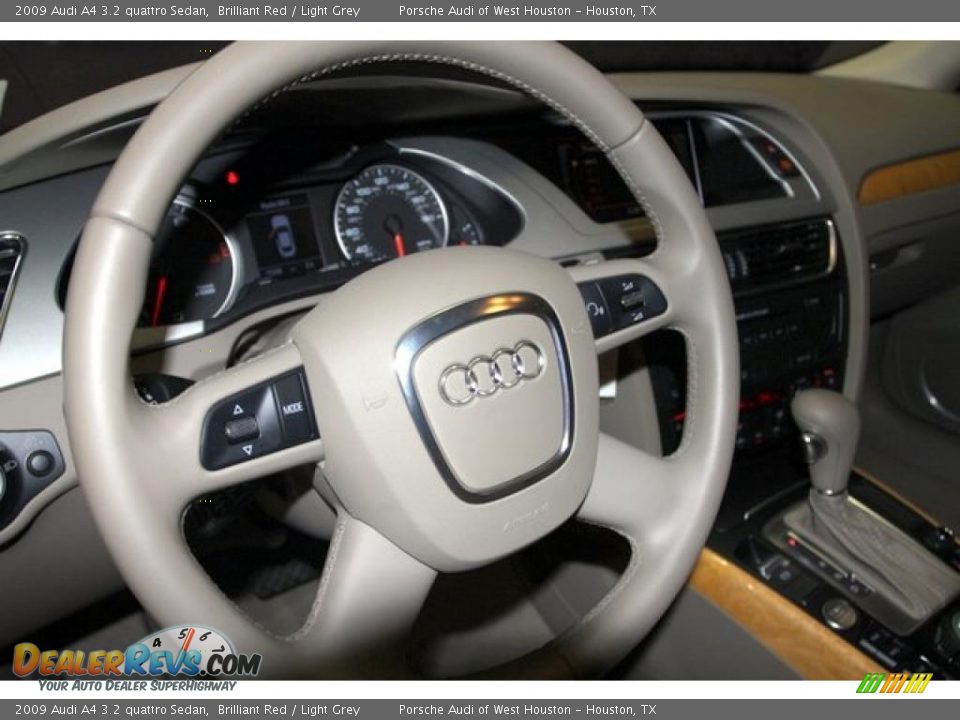 2009 Audi A4 3.2 quattro Sedan Brilliant Red / Light Grey Photo #25