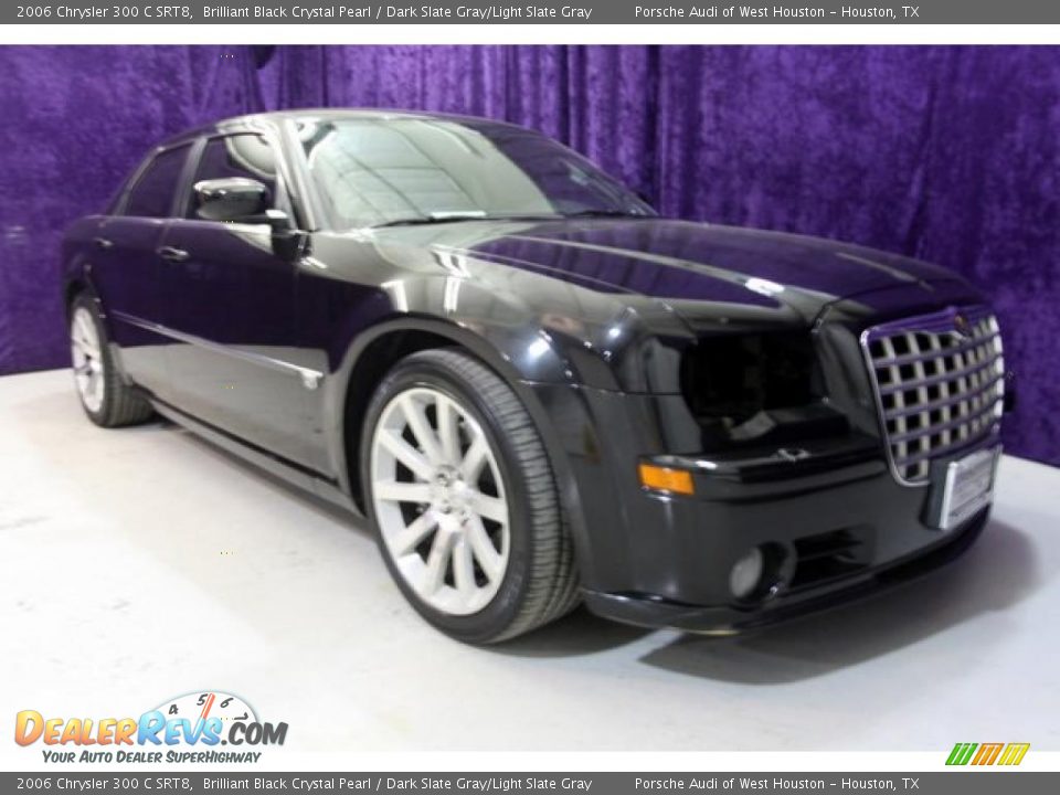 2006 Chrysler 300 C SRT8 Brilliant Black Crystal Pearl / Dark Slate Gray/Light Slate Gray Photo #1