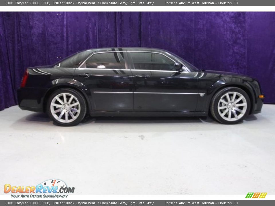 2006 Chrysler 300 C SRT8 Brilliant Black Crystal Pearl / Dark Slate Gray/Light Slate Gray Photo #2