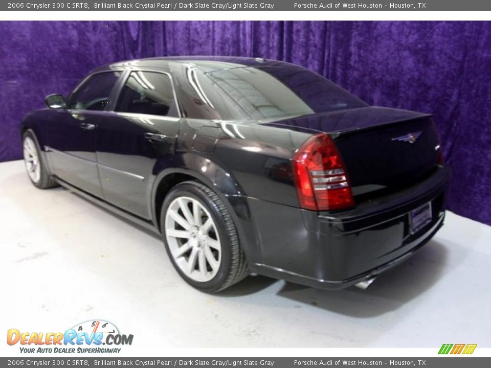 2006 Chrysler 300 C SRT8 Brilliant Black Crystal Pearl / Dark Slate Gray/Light Slate Gray Photo #3