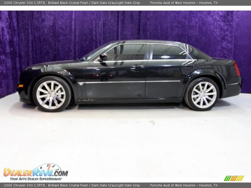 2006 Chrysler 300 C SRT8 Brilliant Black Crystal Pearl / Dark Slate Gray/Light Slate Gray Photo #4