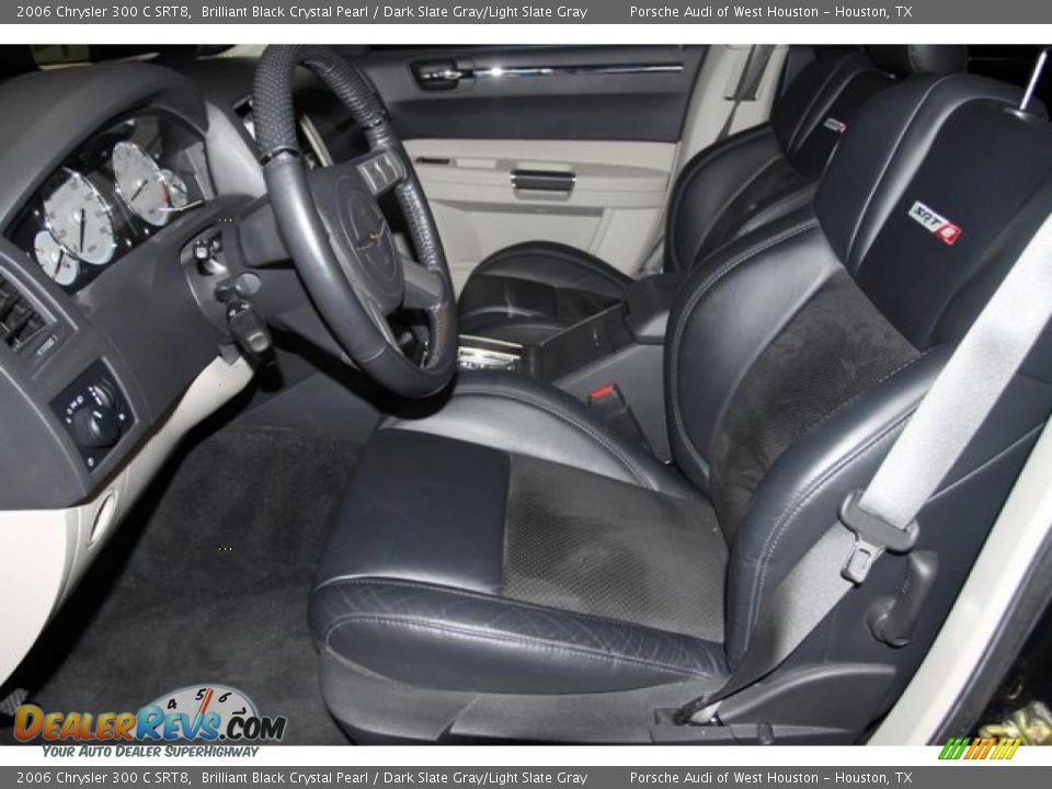 2006 Chrysler 300 C SRT8 Brilliant Black Crystal Pearl / Dark Slate Gray/Light Slate Gray Photo #5