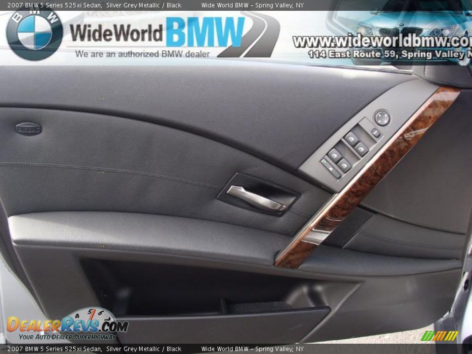 2007 BMW 5 Series 525xi Sedan Silver Grey Metallic / Black Photo #8