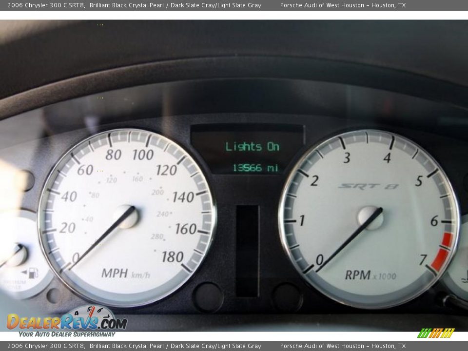 2006 Chrysler 300 C SRT8 Brilliant Black Crystal Pearl / Dark Slate Gray/Light Slate Gray Photo #10