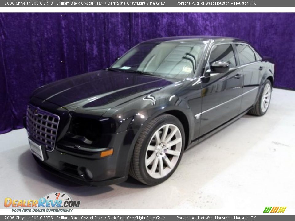 2006 Chrysler 300 C SRT8 Brilliant Black Crystal Pearl / Dark Slate Gray/Light Slate Gray Photo #12