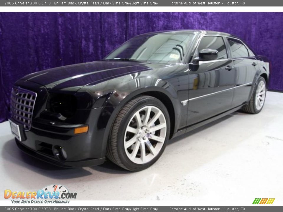 2006 Chrysler 300 C SRT8 Brilliant Black Crystal Pearl / Dark Slate Gray/Light Slate Gray Photo #13
