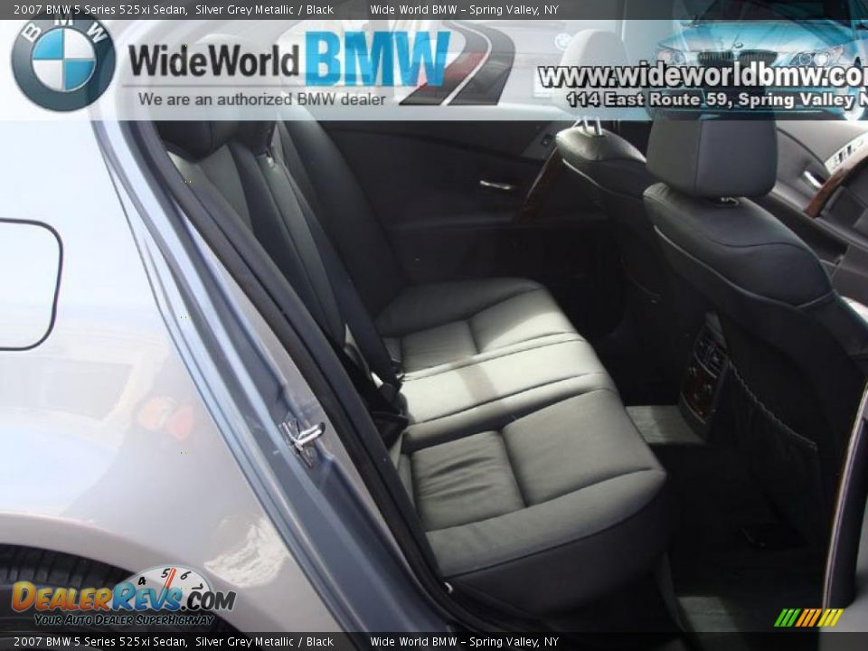 2007 BMW 5 Series 525xi Sedan Silver Grey Metallic / Black Photo #11