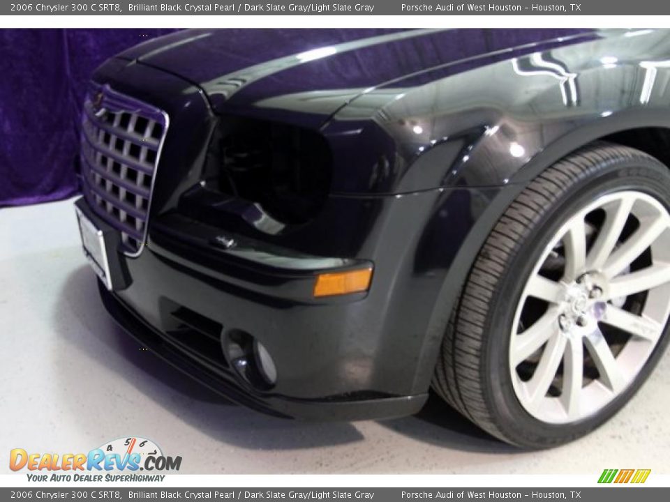 2006 Chrysler 300 C SRT8 Brilliant Black Crystal Pearl / Dark Slate Gray/Light Slate Gray Photo #14