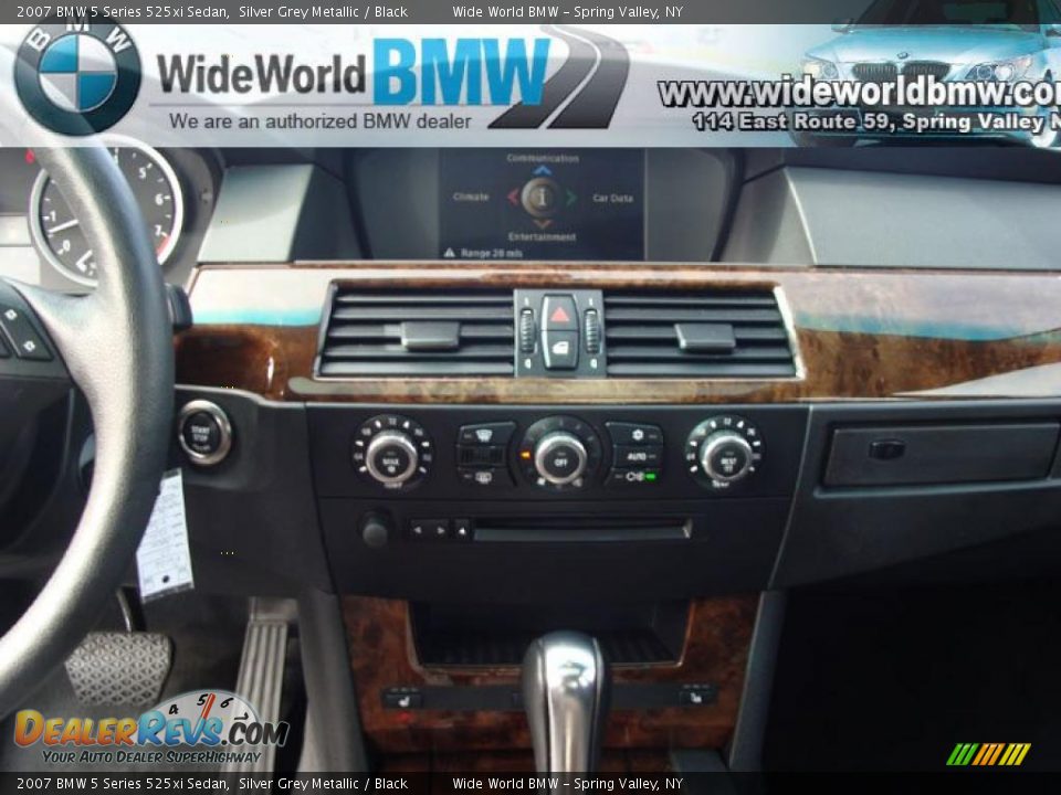 2007 BMW 5 Series 525xi Sedan Silver Grey Metallic / Black Photo #13