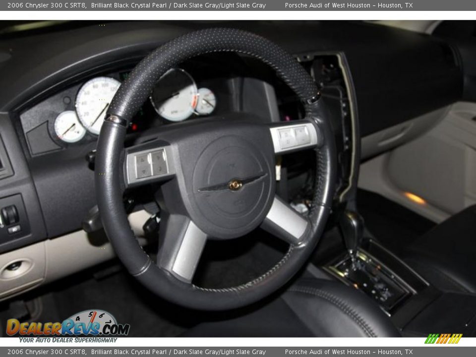 2006 Chrysler 300 C SRT8 Brilliant Black Crystal Pearl / Dark Slate Gray/Light Slate Gray Photo #24