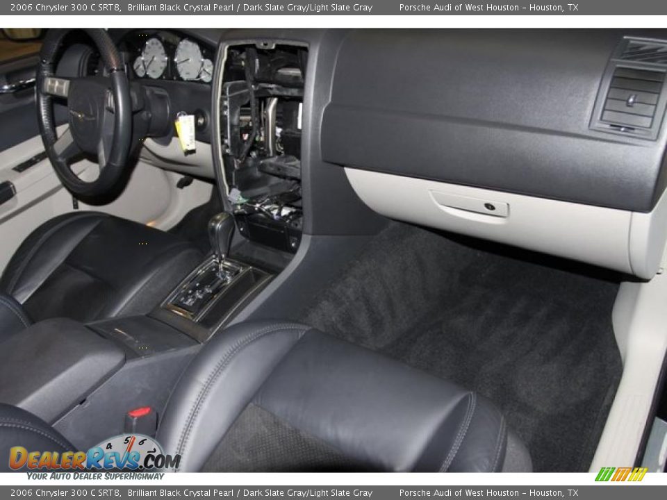 2006 Chrysler 300 C SRT8 Brilliant Black Crystal Pearl / Dark Slate Gray/Light Slate Gray Photo #35