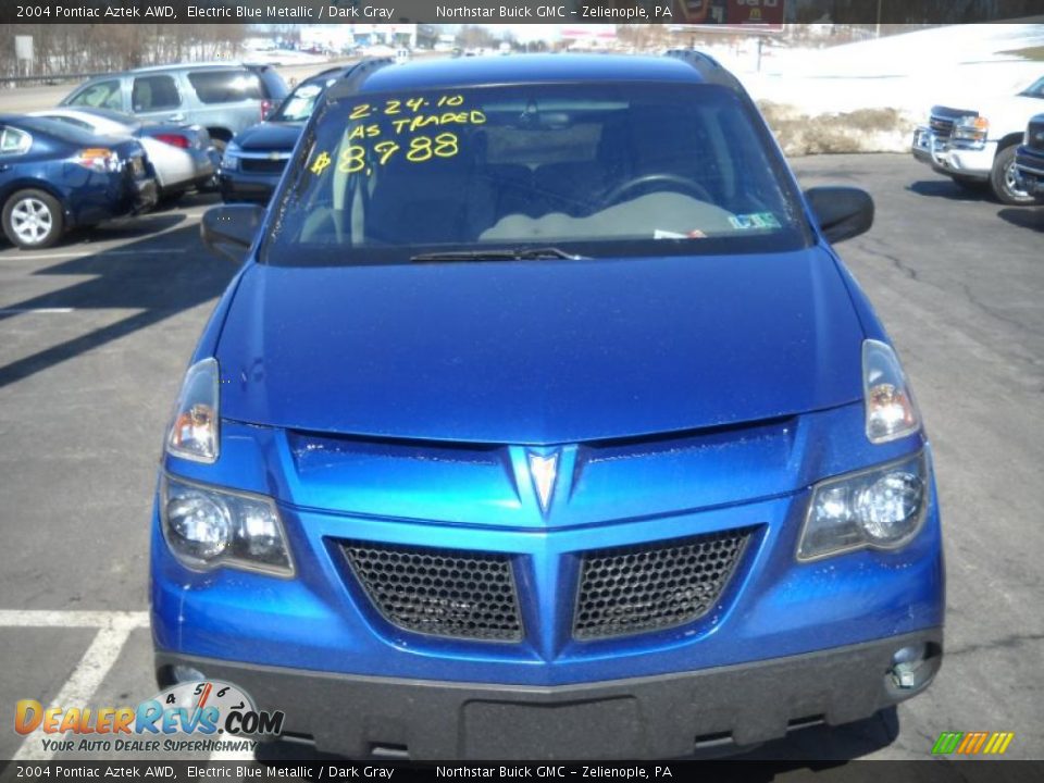2004 Pontiac Aztek AWD Electric Blue Metallic / Dark Gray Photo #14