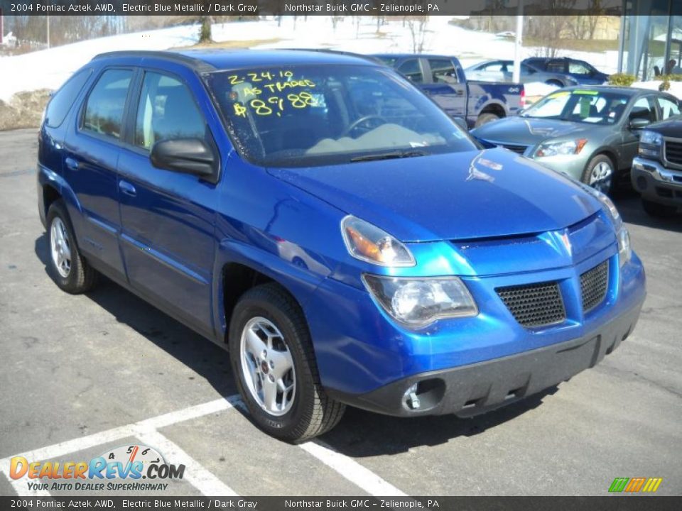 2004 Pontiac Aztek AWD Electric Blue Metallic / Dark Gray Photo #15