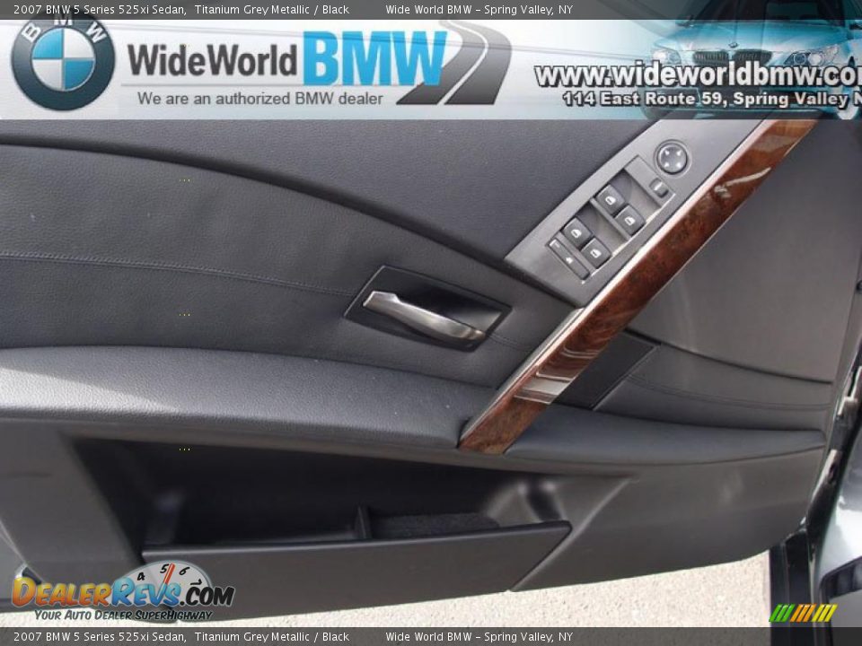 2007 BMW 5 Series 525xi Sedan Titanium Grey Metallic / Black Photo #8