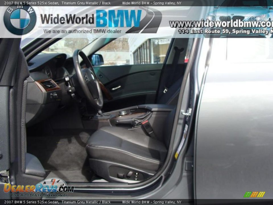 2007 BMW 5 Series 525xi Sedan Titanium Grey Metallic / Black Photo #9