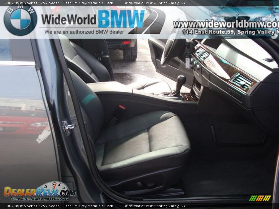 2007 BMW 5 Series 525xi Sedan Titanium Grey Metallic / Black Photo #10