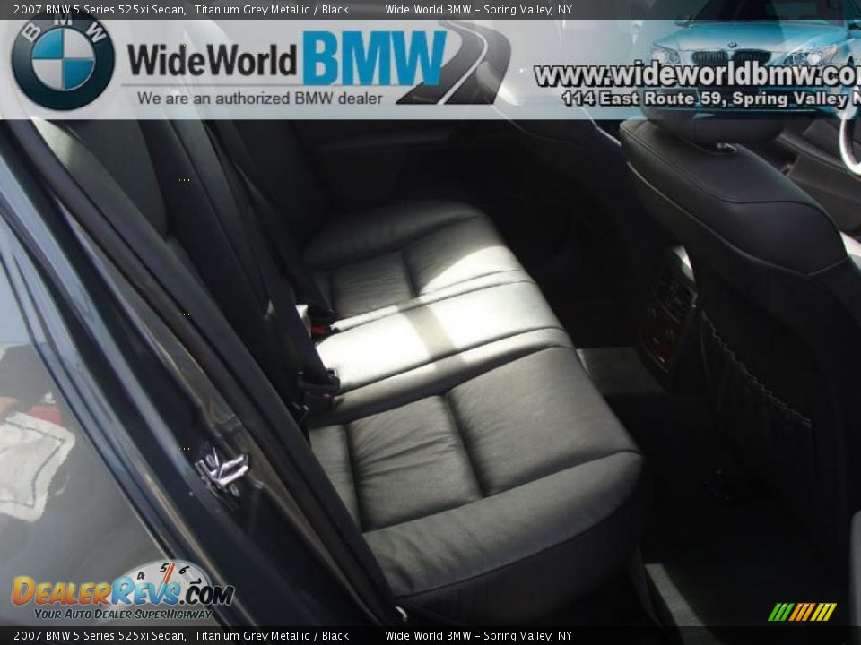 2007 BMW 5 Series 525xi Sedan Titanium Grey Metallic / Black Photo #11