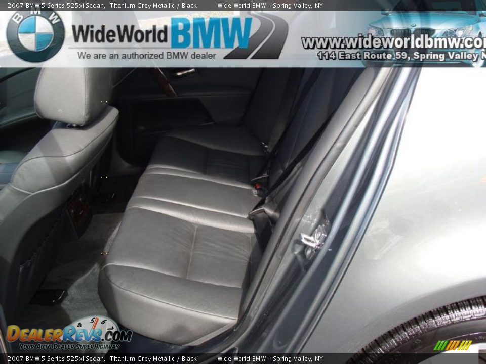 2007 BMW 5 Series 525xi Sedan Titanium Grey Metallic / Black Photo #12