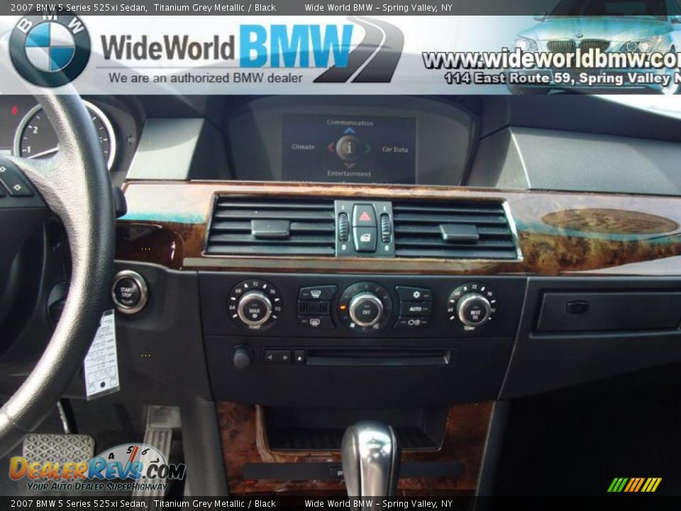 2007 BMW 5 Series 525xi Sedan Titanium Grey Metallic / Black Photo #14