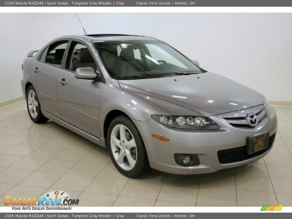 2006 Mazda MAZDA6 i Sport Sedan Tungsten Gray Metallic / Gray Photo #1
