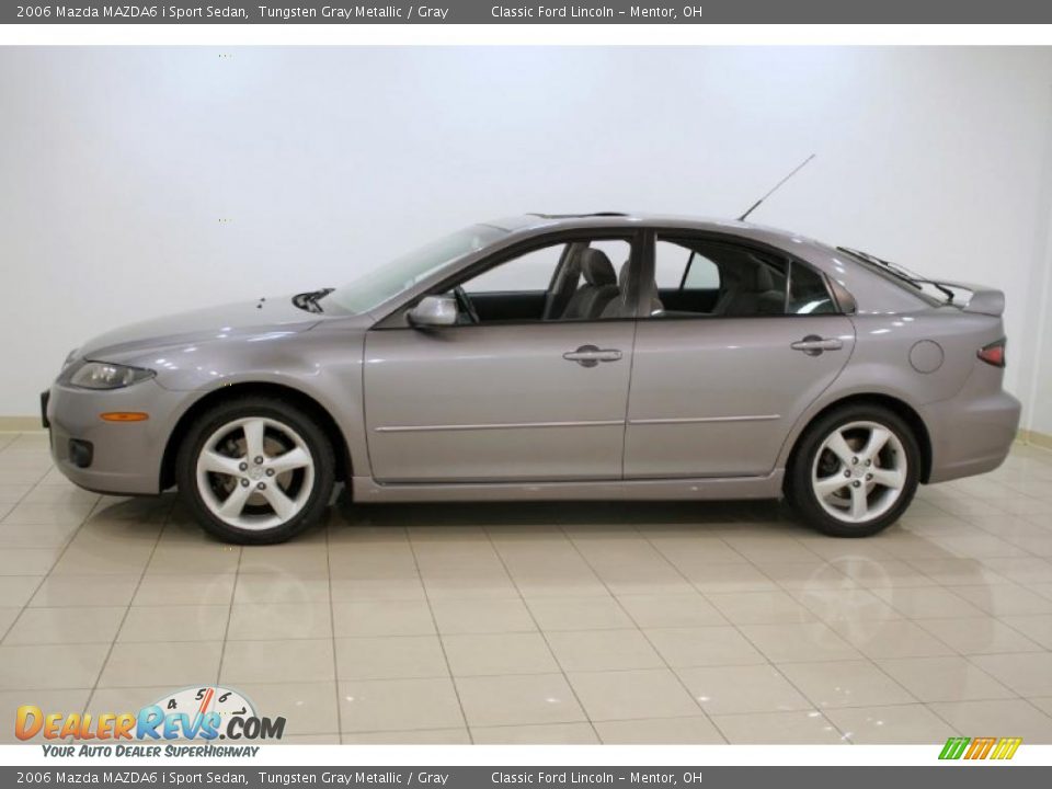 2006 Mazda MAZDA6 i Sport Sedan Tungsten Gray Metallic / Gray Photo #4