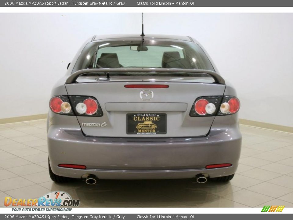 2006 Mazda MAZDA6 i Sport Sedan Tungsten Gray Metallic / Gray Photo #6