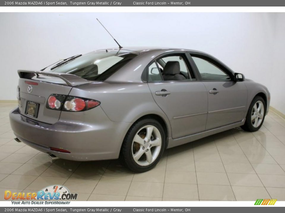2006 Mazda MAZDA6 i Sport Sedan Tungsten Gray Metallic / Gray Photo #7