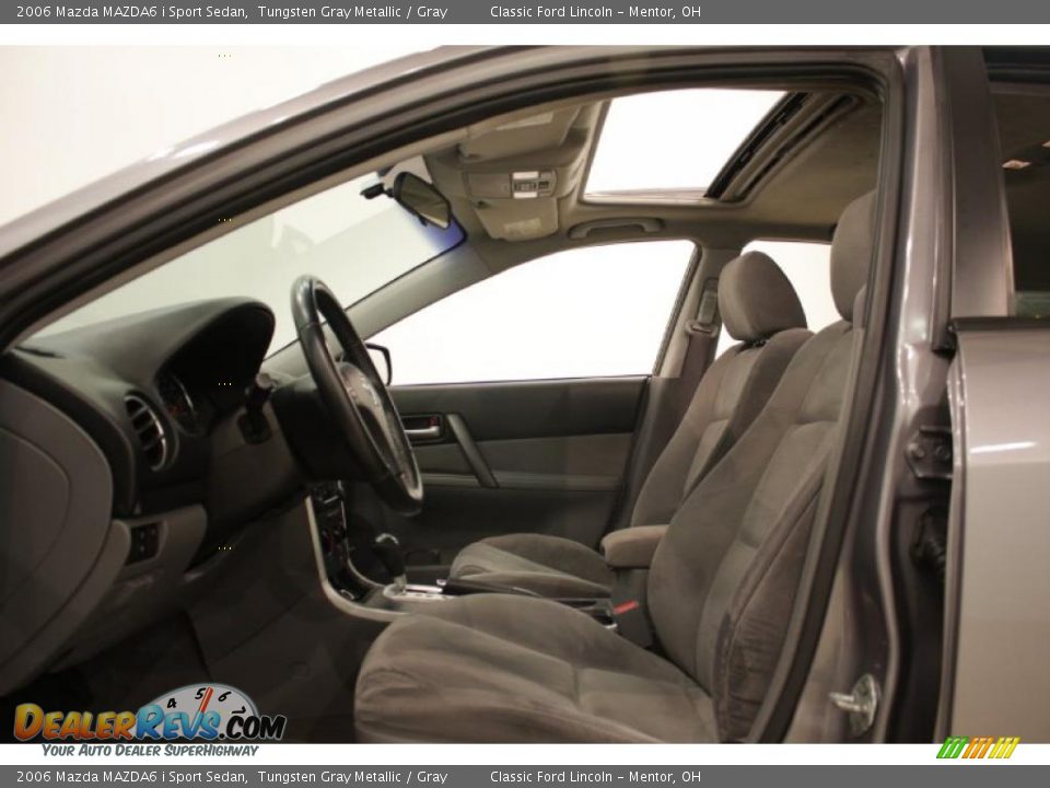 2006 Mazda MAZDA6 i Sport Sedan Tungsten Gray Metallic / Gray Photo #9