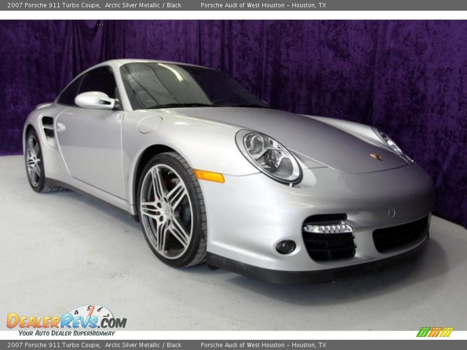 2007 Porsche 911 Turbo Coupe Arctic Silver Metallic / Black Photo #1