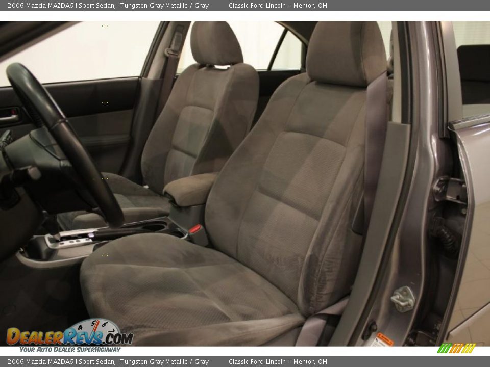 2006 Mazda MAZDA6 i Sport Sedan Tungsten Gray Metallic / Gray Photo #10