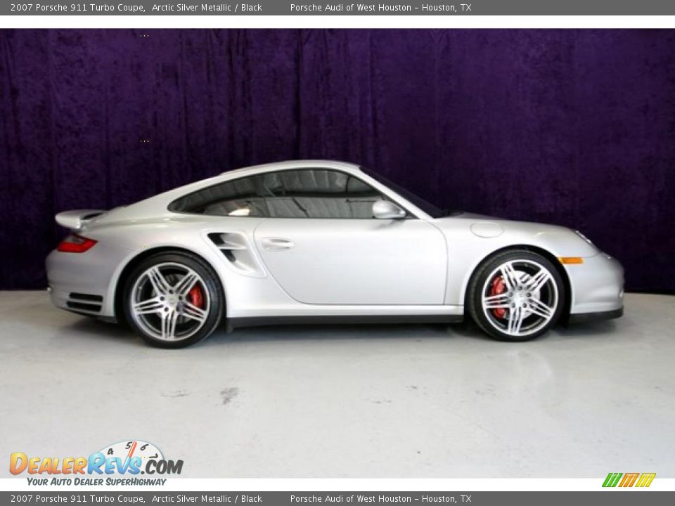 2007 Porsche 911 Turbo Coupe Arctic Silver Metallic / Black Photo #2