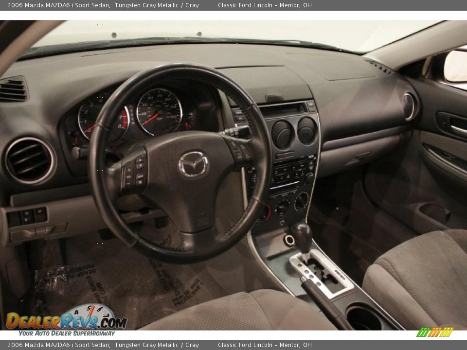 2006 Mazda MAZDA6 i Sport Sedan Tungsten Gray Metallic / Gray Photo #11