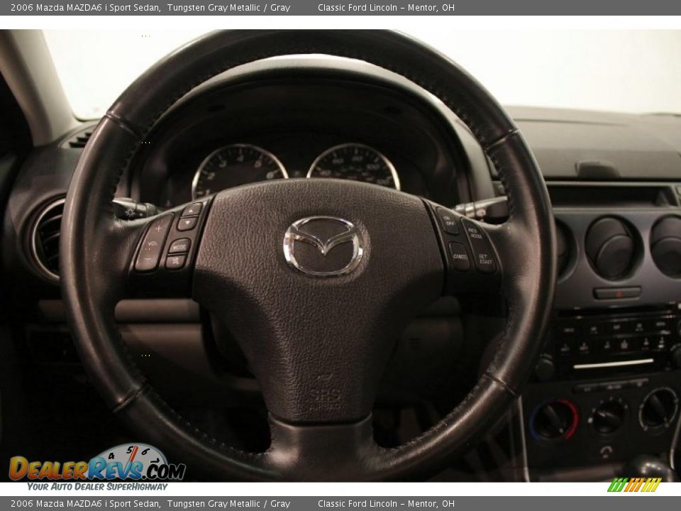 2006 Mazda MAZDA6 i Sport Sedan Tungsten Gray Metallic / Gray Photo #12