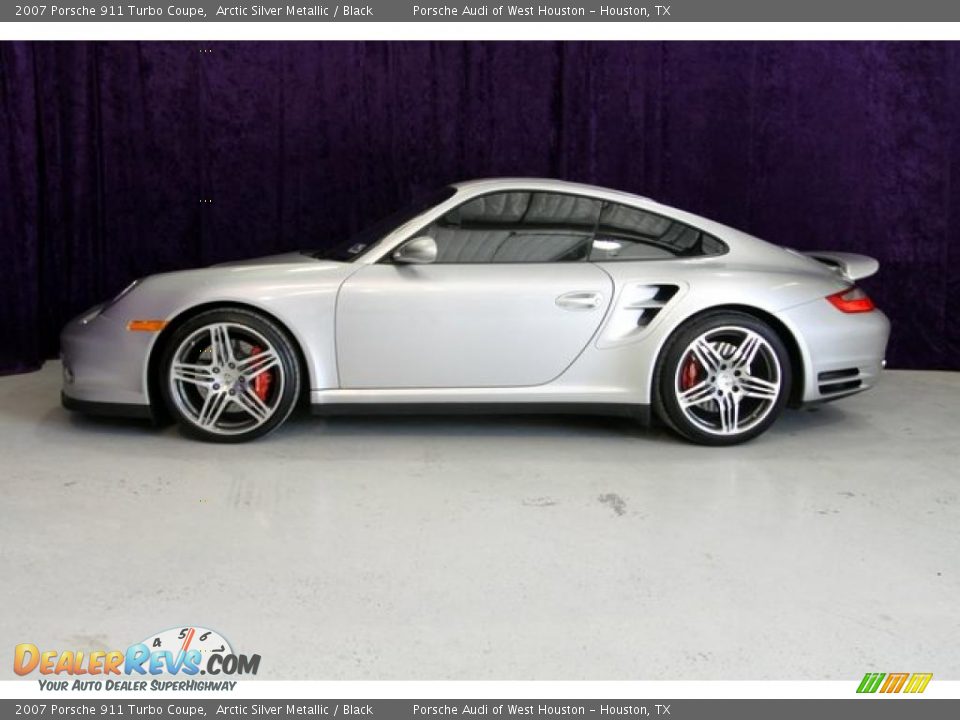 2007 Porsche 911 Turbo Coupe Arctic Silver Metallic / Black Photo #4