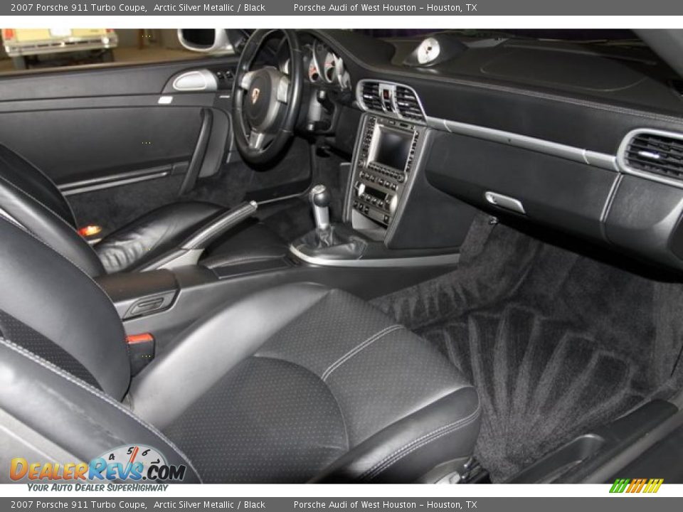 2007 Porsche 911 Turbo Coupe Arctic Silver Metallic / Black Photo #6