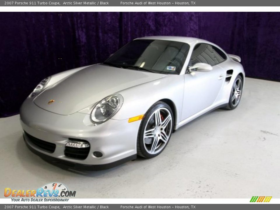 2007 Porsche 911 Turbo Coupe Arctic Silver Metallic / Black Photo #11
