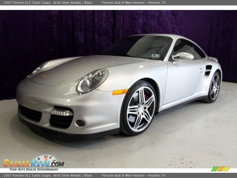 2007 Porsche 911 Turbo Coupe Arctic Silver Metallic / Black Photo #12