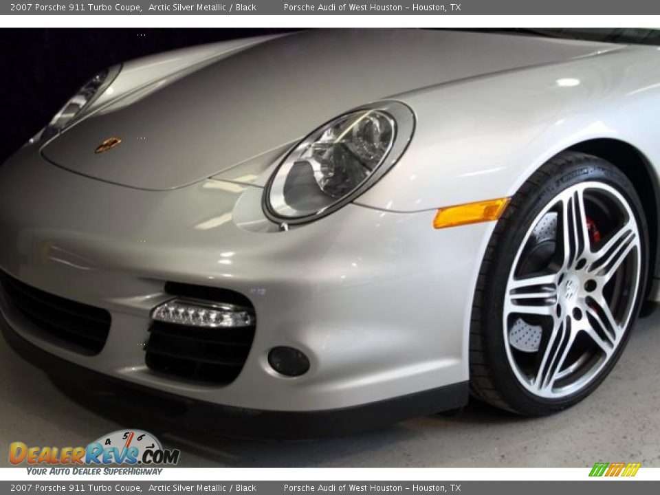 2007 Porsche 911 Turbo Coupe Arctic Silver Metallic / Black Photo #13