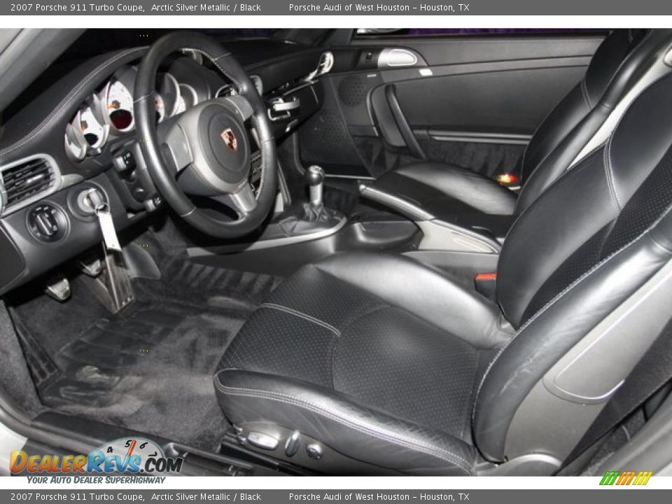 2007 Porsche 911 Turbo Coupe Arctic Silver Metallic / Black Photo #20