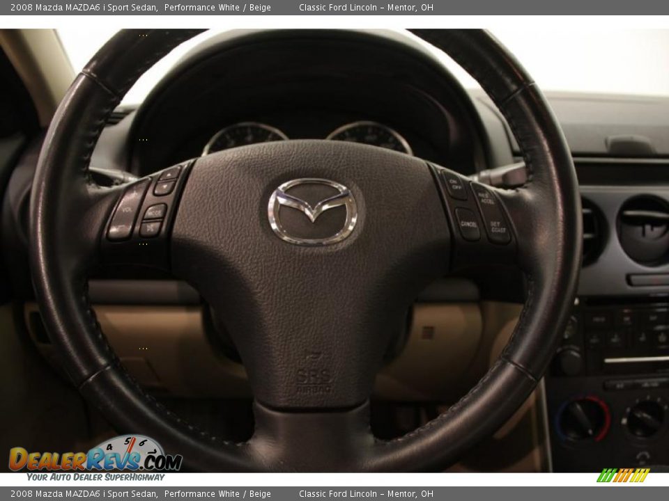 2008 Mazda MAZDA6 i Sport Sedan Performance White / Beige Photo #10