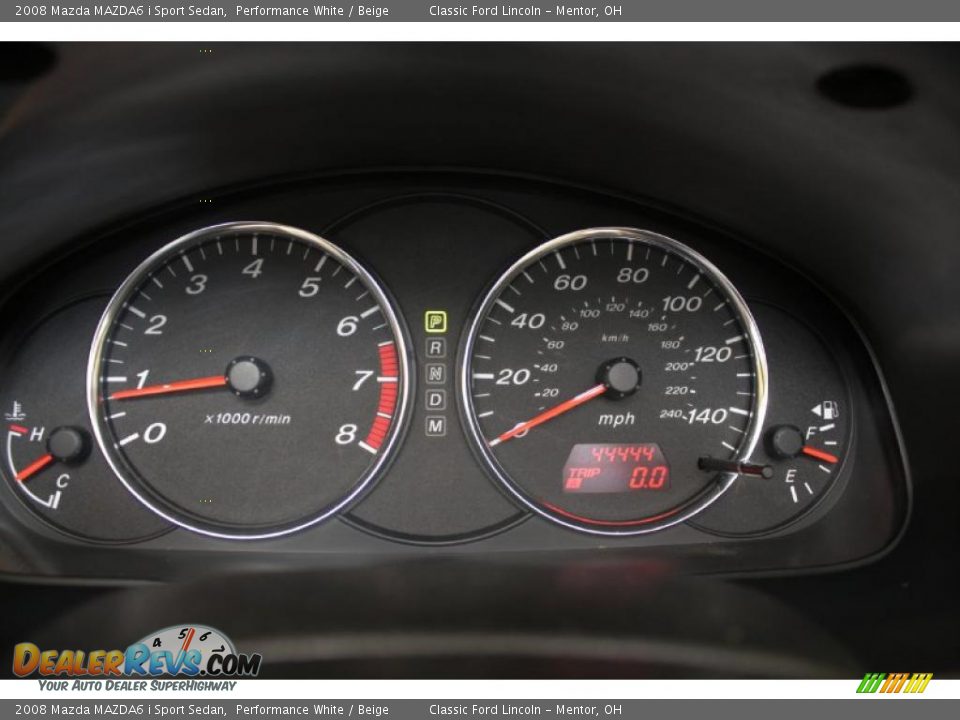 2008 Mazda MAZDA6 i Sport Sedan Performance White / Beige Photo #11